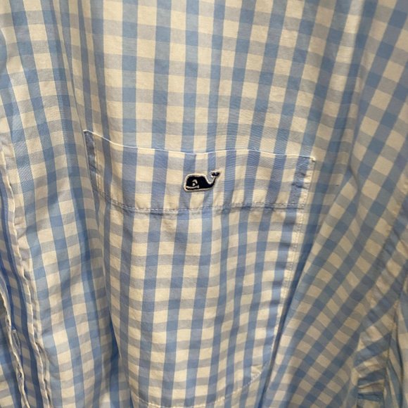 Vineyard Vines Tucker Button Down Shirt - Blue Gingham - Size XL - Picture 2 of 3
